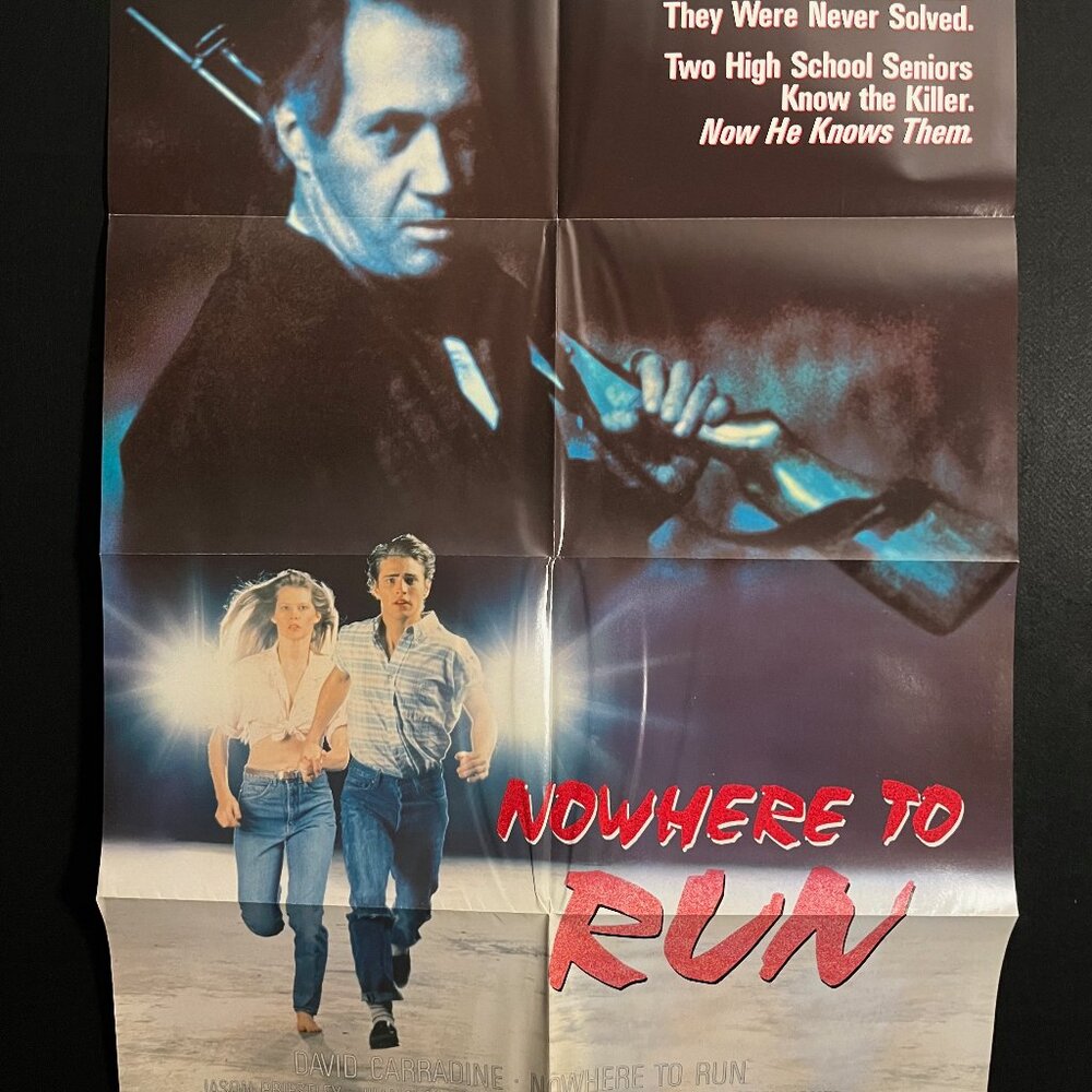 Nowhere To Run 1989 One Sheet Movie Poster David Carradine, Jason Priestley